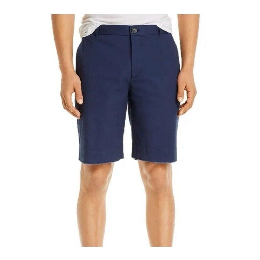 ATM Anthony Thomas Melillo Men’s Woven Stretch Shorts In Navy Sz 30 New